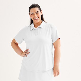 Plus Size Tek Gear® Curved Hem Golf Polo