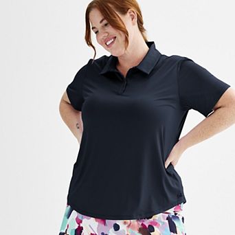 Plus Size Tek Gear® Curved Hem Golf Polo