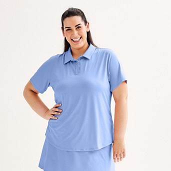 Plus Size Tek Gear® Curved Hem Golf Polo