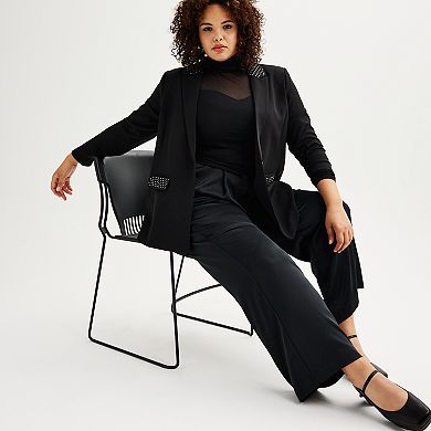 Plus Size INTEMPO Boyfriend Blazer Jacket