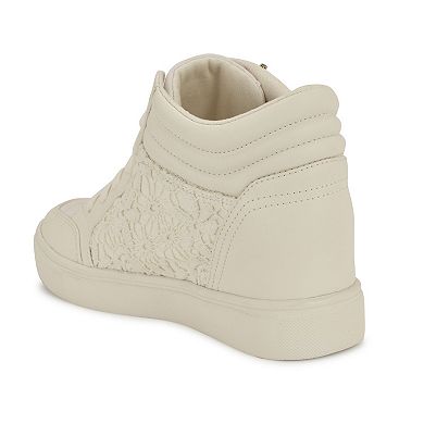 Nine West Tons Women's High Top Wedge Sneakers