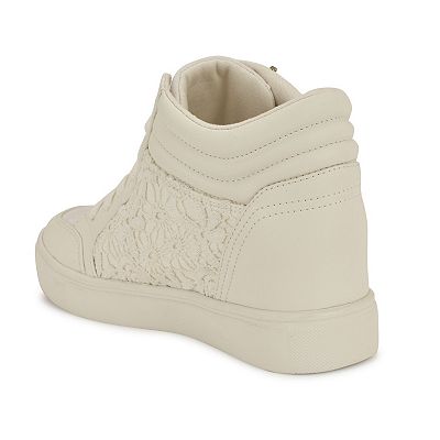 Nine West Tons Women s High Top Wedge Sneakers