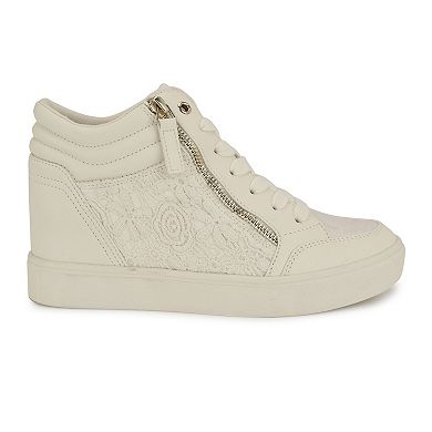 Nine West Tons Women's High Top Wedge Sneakers