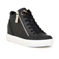 Black high outlet top sneakers womens