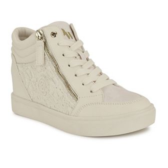 Nine West Tons Women's High Top Wedge Sneakers