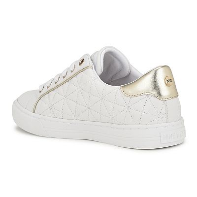 Women s Nine West Lerisa Round Toe Lace up Casual Sneakers