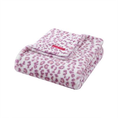 Luv order Betsey by Betsey Johnson Snow Leopard Plush Throw