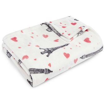 Betsey Johnson Paris Love Throw Blanket