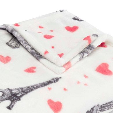 Betsey Johnson Paris Love Throw Blanket