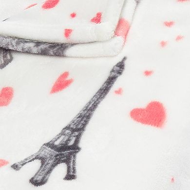 Betsey Johnson Paris Love Throw Blanket
