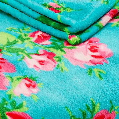Betsey Johnson Bouquet Day Throw Blanket