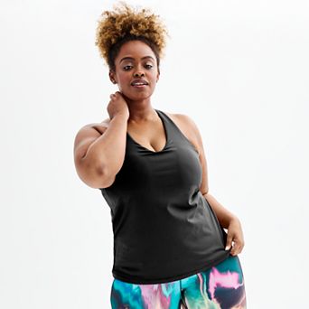 Plus Size Tek Gear® Built-In Bra Racerback Tank Top