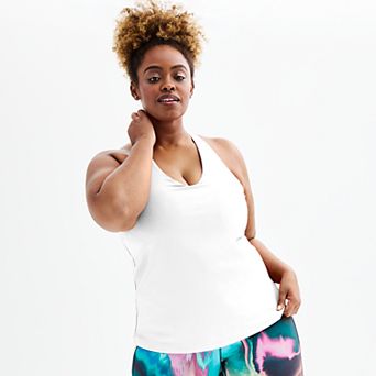 Plus Size Tek Gear® Built-In Bra Racerback Tank Top