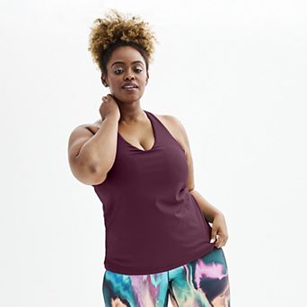 Plus Size Tek Gear® Built-In Bra Racerback Tank Top