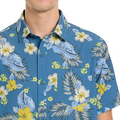 Men's Hurley Hibiscus Camp Stretch Woven Shirt