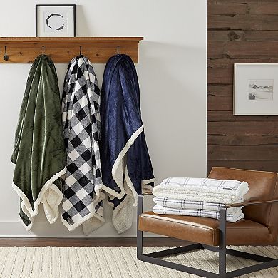 Eddie Bauer Solid Ultra Soft Plush Blanket