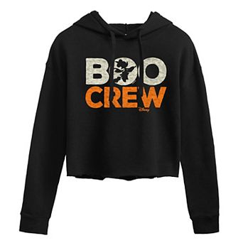 Disney's Minnie Mouse Juniors' Boo Crew Cropped Hoodie