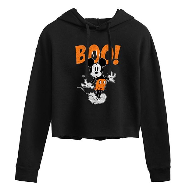 Mickey mouse clearance crop top hoodie