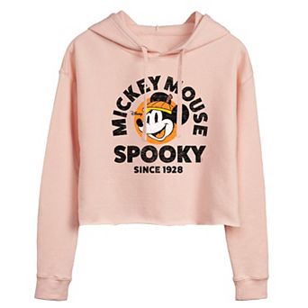 Disney's Mickey Mouse Juniors' Spooky Since 1928 Cropped Hoodie