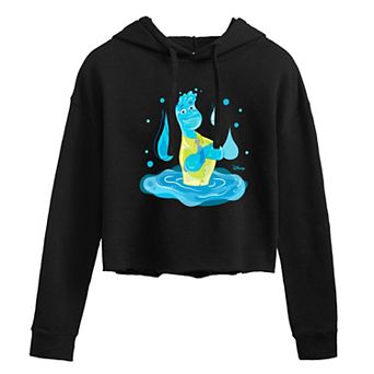 Disney / Pixar’s Elemental Wade Ripple Juniors' Cropped Graphic Hoodie