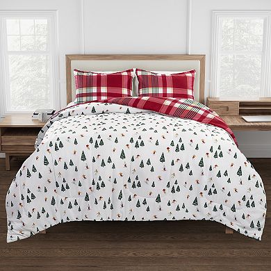 Cedar Lake Albert Plaid Reversible Comforter Set with Shams