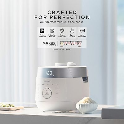 CUCKOO 6-Cup IH Twin Pressure Rice Cooker