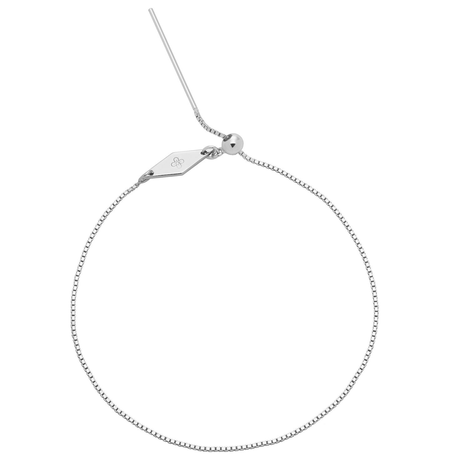 thumbnail image 2 of 24" Adjustable Sterling Silver Rope Chain Necklace – 1.4mm Slider – Lobster Claw Closure 2 of 3
