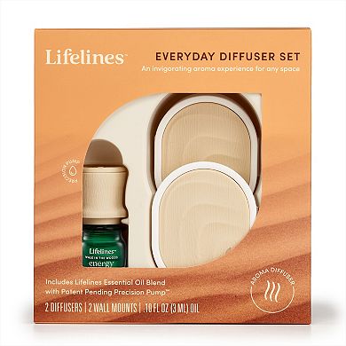 Lifelines Everyday Diffuser Set - 2-pk. plus Essential Oil Blend