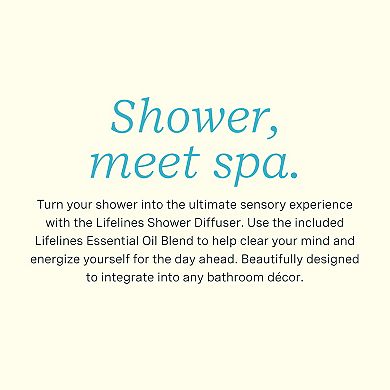 Lifelines Shower Diffuser plus Essential Oil Blend