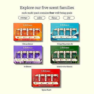 Lifelines Essential Oil Blends 4-pk. - Crisp Mountain Air