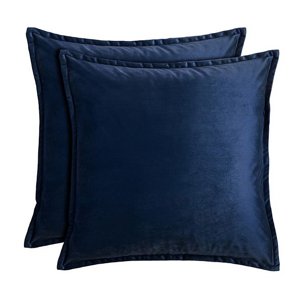 Navy discount velour throw