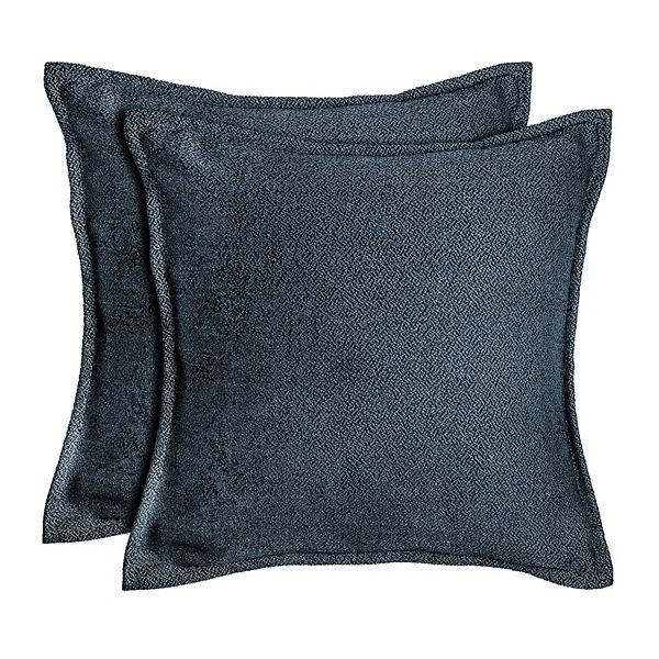 Indigo Heathered Chenille Throw Pillows 2Pack