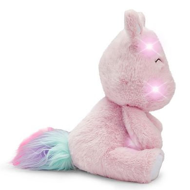 Merchsource Cozy Friends™ 12" Glow Brights Cat Plush with LED Lights & Sound Effects