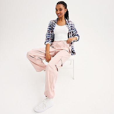 Juniors' Zoe By Zoe+Phoebe Parachute Pants