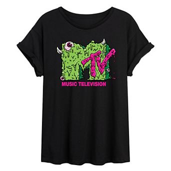 Juniors' MTV Slime Oversized Tee