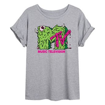 Juniors' MTV Slime Oversized Tee