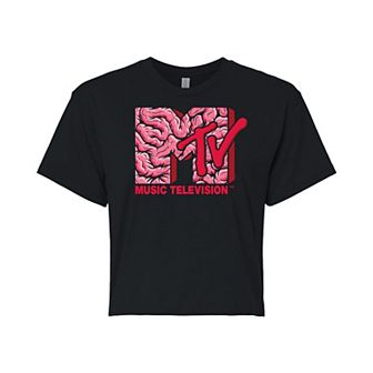 Juniors' MTV Intestines Cropped Tee