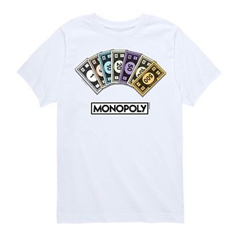 Boys 8-20 Monopoly Money Stack Graphic Tee