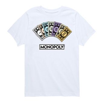 Boys 8-20 Monopoly Money Stack Graphic Tee