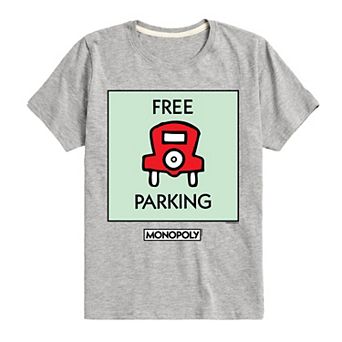 Boys 8-20 Monopoly Free Parking Graphic Tee
