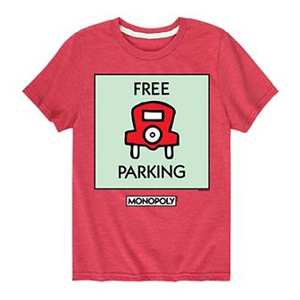 Boys 8-20 Monopoly Free Parking Graphic Tee