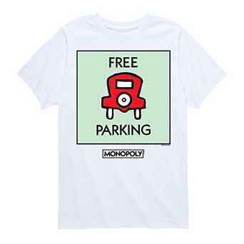 Boys 8-20 Monopoly Free Parking Graphic Tee