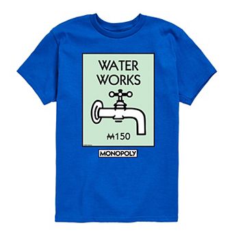 Boys 8-20 Monopoly Waterworks Graphic Tee