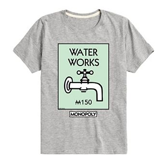 Boys 8-20 Monopoly Waterworks Graphic Tee