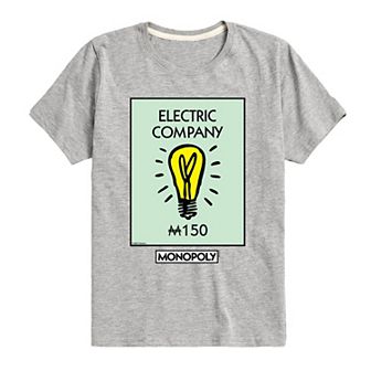 Boys 8-20 Monopoly Electric Company Graphic Tee