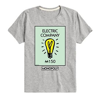 Boys 8-20 Monopoly Electric Company Graphic Tee