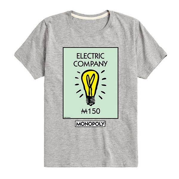 Boys 820 Monopoly Electric Company Graphic Tee
