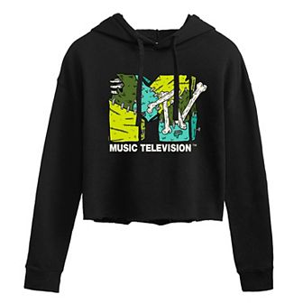 Juniors' MTV Halloween Cropped Hoodie