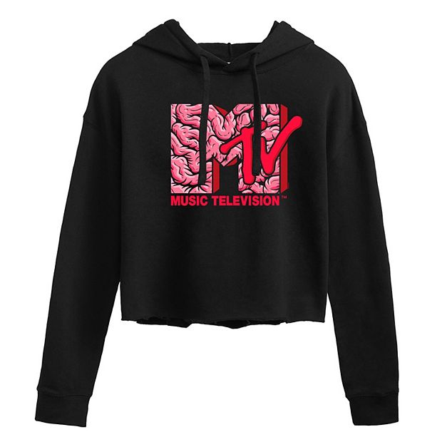 Mtv cropped hoodie new arrivals