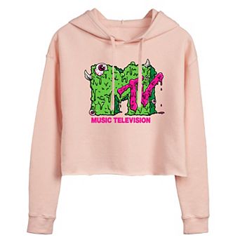 Juniors' MTV Slime Cropped Hoodie